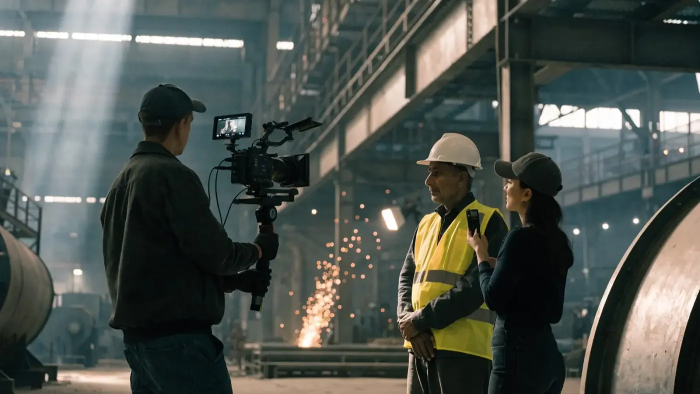 Concept: the crew on location