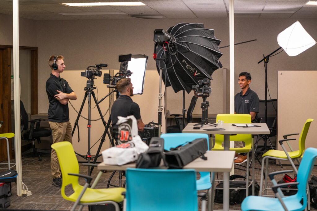 Filming high-impact recruitment video for industrial client