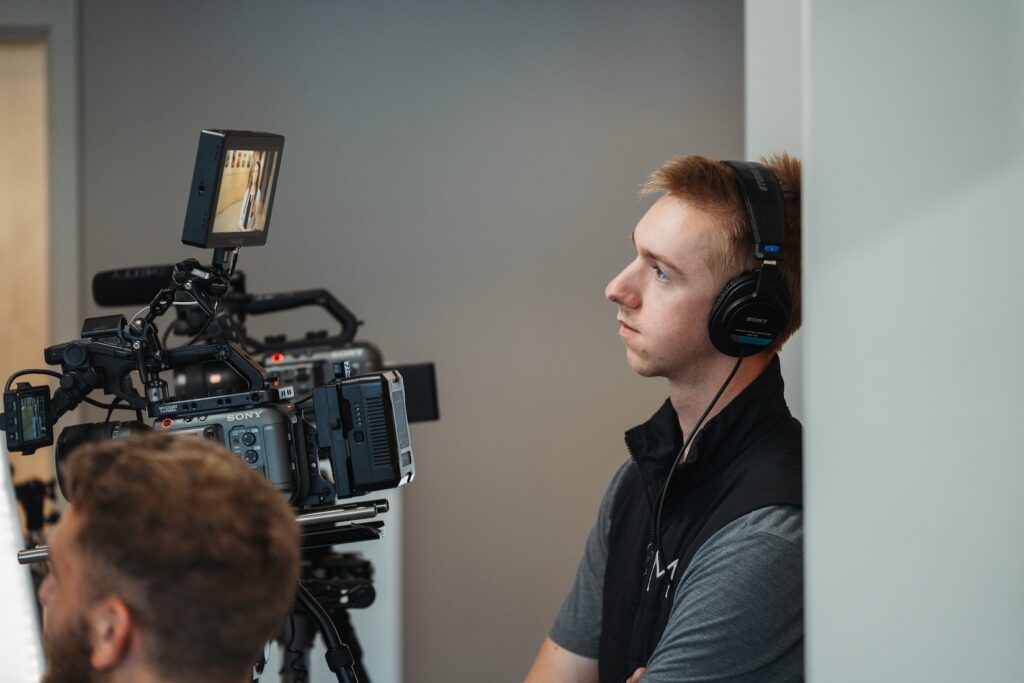 Full-frame cinema camera used in commercial video shoot
